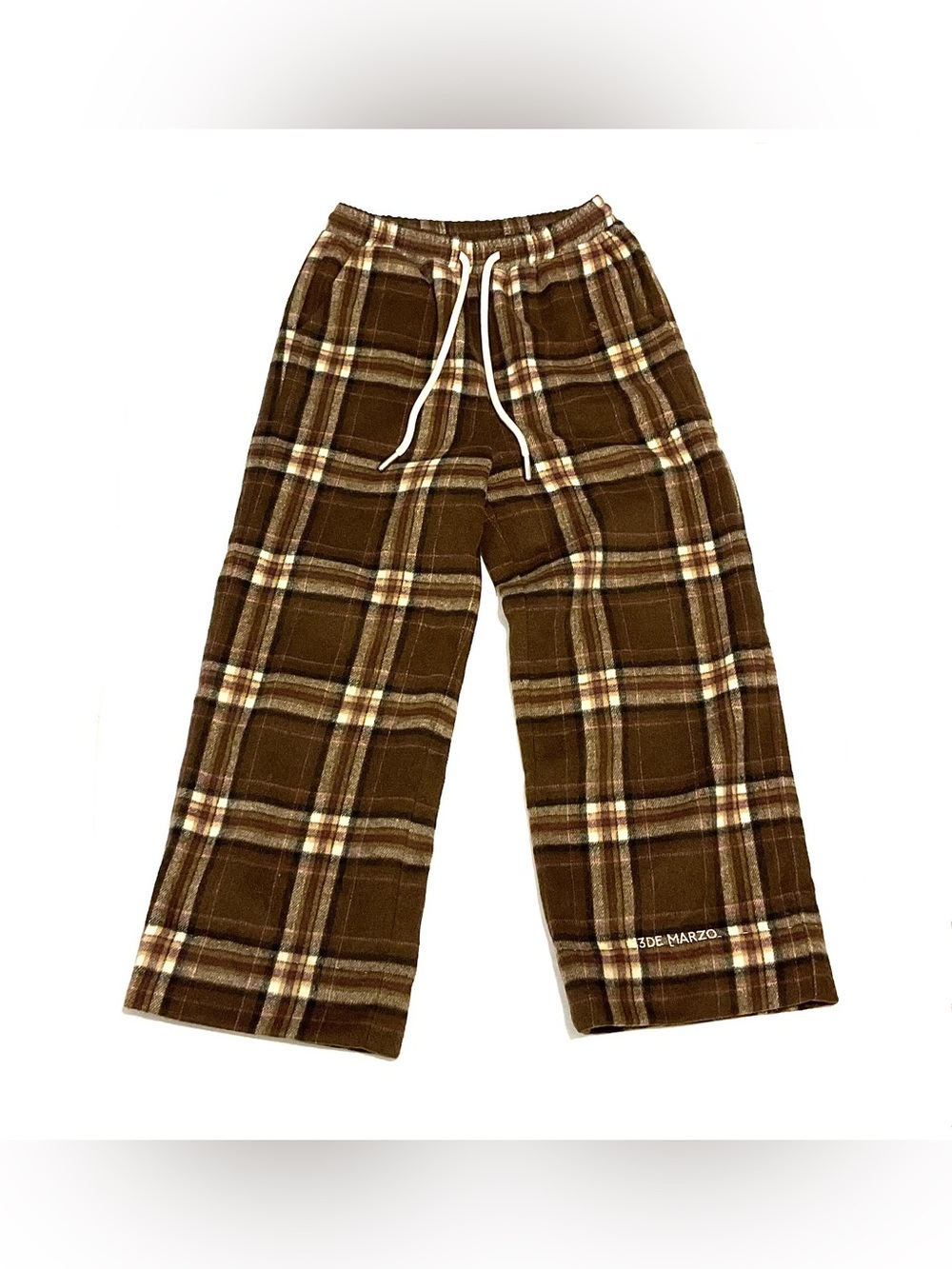 13DE Marzo Doozoo Plaid Straight Pants